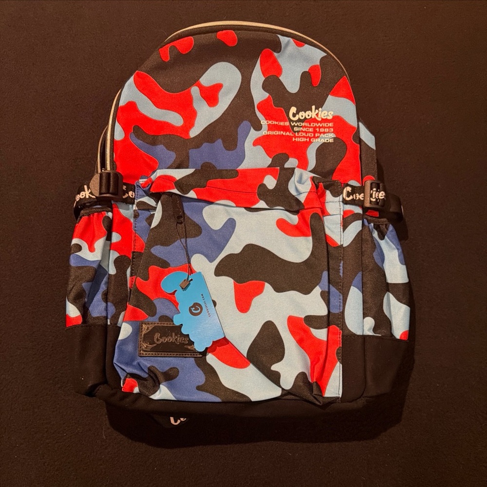 Cookies Smell Proof Off The Grid‎ Backpack Blue Camo Pattern